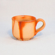 [Bizen Ware] Hidasuki Coffee Cup, Round Type w/Paper Box