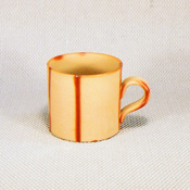 [Bizen Ware] Hidasuki Coffee Cup, Flat Type w/Paper Box