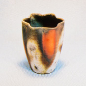 [Bizen Ware] Sangiri Widemouthed Vase in Paper Box