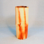 [Bizen Ware] Hidasuki Bamboo-Shaped Vase in Paper Box