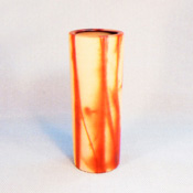 [Bizen Ware] Hidasuki Tube Vase in Paper Box