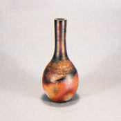 [Bizen Ware] Sangiri Narrow-Mouthed Single-Flower Vase in Paper Box