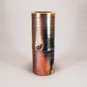 [Bizen Ware] Sangiri Bamboo-Shaped Vase in Paper Box