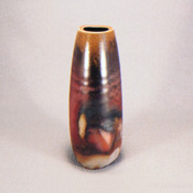 [Bizen Ware] Sangiri Three-Sided Vase in Paper Box