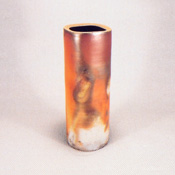 [Bizen Ware] Sangiri Four-Sided Vase in Paper Box