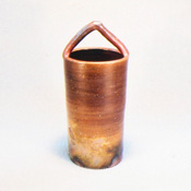 [Bizen Ware] Sangiri Vase w/Handle in Paper Box