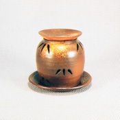 [Bizen Ware] Goma Aromatic Tea Burner in Paper Box