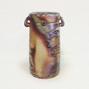 [Bizen Ware] Made by Yuichi Yamamoto, Handled Vase in Paulownia Box