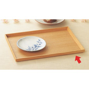 Echizen Lacquerware Soup Tray, Natural Wood
