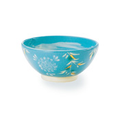 Yoshinobu Kawashima Blue Glaze Mishima Rice Bowl 