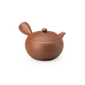 Mitsumatsu Brown Clay Teapot w/Thousands of Hairlines
