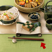 Teitetsu Yamaguchi Oribe Gourd Chopstick Rest Set of 5