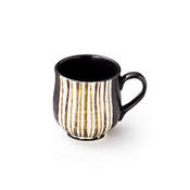 Black Oribe Mug by Nagae