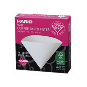 HARIO V60-Compatible Paper Filter 01W 40 Pieces