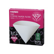 HARIO V60用咖啡滤纸 02W 40枚