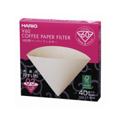 HARIO V60-Compatible Paper Filter 03M 40 Pieces
