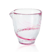 Sake Cup Collection, Lipped Cup, Floating Cherry Blossoms