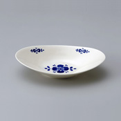Nordic Blue Oval Pasta Plate M