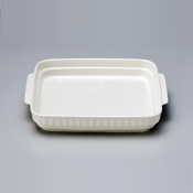 純白 疊型 正方形焗烤盤  (大) 