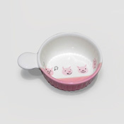 Kids' One-Handled Soup Cup Pig Design