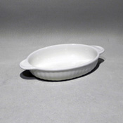白色 椭圆形焗烤盘