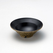 Black Clay Split Base (Black) Small Bowl 