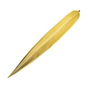 Golden Blasted Bamboo Grass Paper Knife (Golden Plate)