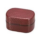 [Lunch Box] Ajiro-Style  Lunch Box, Kenroku Kagome Lunch Box, Red Tamari