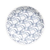 Hasamiyaki Janke Small Plate, White Tapir