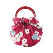 [Furoshiki] 70 Modern Girl Strawberry Bag  Plum