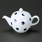 白底藍點系列 茶壺