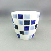 Aritayaki Square Cup, Blue