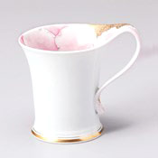 Aritayaki Gold & Pink Peony Mug