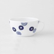 Mino-yaki Uzumarumon Pattern Light Soup Cup