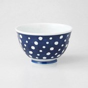 Hasamiyaki, Somenuki Spotted Pattern Beveled Light All-Purpose Bowl
