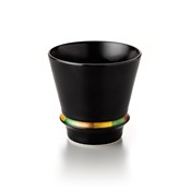 Supreme Shochu Glass, Happy Ring  (Black) 
