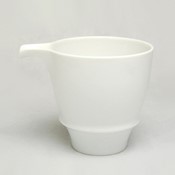 SAKE GLASS Katakuchi Cup, White Porcelain