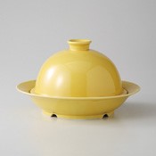 [Cookware for Microwave] Metabo Steam Cooker, Yellow Glaze