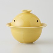 [Cookware] Simmer Cooker, Yellow Glaze