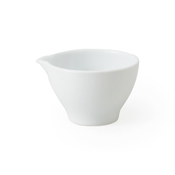 Nesting Sauce Pouring Cup, White Porcelain, Medium