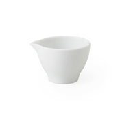 Nesting Sauce Pouring Cup, White Porcelain, Small 