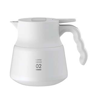 HARIO V60 不锈钢保温咖啡壶 PLUS600 (白色)