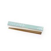 Traditional Japanese Color Chopsticks & Chopstick Case (Pale Indigo)