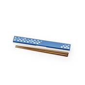 Traditional Japanese Color Chopsticks & Chopstick Case (Azure) 