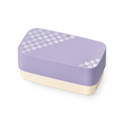 Traditional Japanese Color Rectangular Lunchbox (Wisteria Purple)