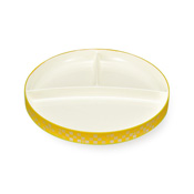 Traditional Japanese Color Lunch Plate, 24cm (Japanese Kerria Yellow)