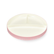 Traditional Japanese Color Lunch Plate, 24cm (Peach Flower Pink) 