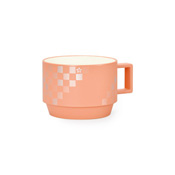 Traditional Japanese Color Stackable Mug, S (Persimmon Orange)