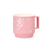 Traditional Japanese Color Stackable Mug, L (Peach Flower Pink) 