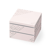 Traditional Japanese Color 5.0 Size 2-Tier Box (Cherry Blossom Pink)